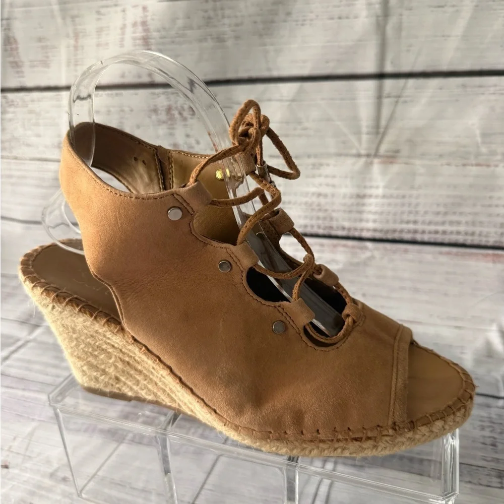 Franco Sarto Tan Espadrille Wedges